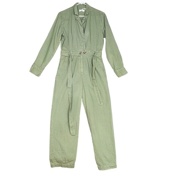 Boyish Pants - Boyish The Hendrix Jumpsuit Overalls Green Mile Small